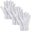 Patelai 3 Pairs Microfiber Dusting Gloves for Plants Leaf, Large