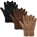 Patelai 3 Pairs Microfiber Dusting Gloves for Plants Leaf, Small