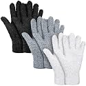 Patelai 3 Pairs Microfiber Dusting Gloves for Plants Leaf, Small