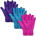 Patelai 3 Pairs Microfiber Dusting Gloves for Plants Leaf, Small