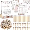 Patelai 321 Pcs Baby Shower Games Supplies, Read
