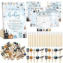 Patelai 321 Pcs Baby Shower Games Supplies, Blue Halloween