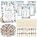 Patelai 321 Pcs Cowboy Baby Shower Decorations Retro Western Games Supplies