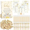 Patelai 321 Pcs Here Comes The Son Baby Shower Decorations Games Supplies