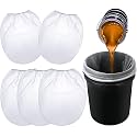 Patelai 5 Pcs 5 Gallon Paint Strainer Bags with Fine Mesh Elastic Top