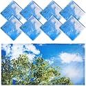 Patelai 8 Pack Fluorescent Light Covers for Classroom Ceiling 4 x 2 Feet Magnetic Light Covers Filter for Office School Drop Ceiling Supplies(Sky and Tree)