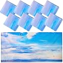 Patelai 8 Pack Fluorescent Light Covers for Classroom Ceiling 4 x 2 Feet Magnetic Light Covers Filter for Office School Drop Ceiling Supplies(Seamew)