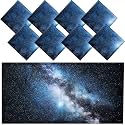 Patelai 8 Pack Fluorescent Light Covers for Classroom Ceiling 4 x 2 Feet Magnetic Light Covers Filter for Office School Drop Ceiling Supplies(Galaxy Sky)