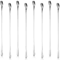 Patelai 8 Pieces Stainless Steel Coffee Stirrers Mixing Spoons
