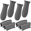 Patelai 8Pcs Silicone Cast Iron Handle Cover,Grey
