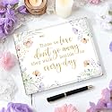 Patelai Funeral Guest Book with Pen Memorial Service Celebration of Life Sign in Book for Funeral Leather Cardinal in Loving Memorial Gift, 112 Pages(Colorful Flower)