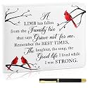 Patelai Funeral Guest Book with Pen, Cardinal