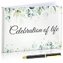 Patelai Funeral Guest Book with Pen, Celebration of Life