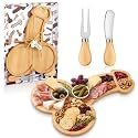 Patelai Funny Bamboo Charcuterie Board Gift Set with Cheese Knife, Fork and Gift Box, Novelty Cheese Cutting Board Serving Tray for Bachelor Bachelorette Party, Bridal Shower, Birthday