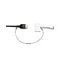 Patented Pre-Assembled Adapter Ties - Anti-Theft Cable Locks for Tools, Dongles, Tethers, Computer adapters. Steel Cable, Security Lock, Easy Installation