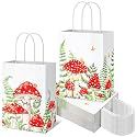 Paterr 24 Pcs Mushroom Gift Bags Fairy Goodie Bags