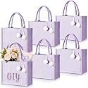 Paterr 6 Pack Bridesmaid Canvas Tote Bags DIY Blank