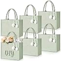 Paterr 6 Pack Bridesmaid Canvas Tote Bags DIY Blank