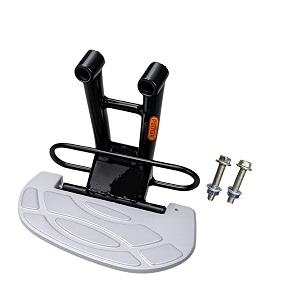 pathak ladies footrest compatible with hero vida v2 pro v2 plus v2 electric scooter heavy duty metal body  rear left side foot step silver