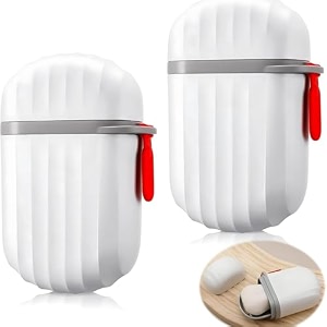 plastic soap dish holder with drainage slots  rectangular self-draining soap tray for bathroom amp kitchen sink non-slip durable amp easy to clean white