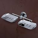 Stainless Steel Wall Mounted Bathroom Soap Holder - Rust-Proof, Space-Saving Design for Bathroom &amp; Kitchen, Long Lasting, (Chrome, Pack of 1)
