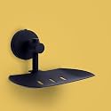 Stainless Steel Wall Mounted Bathroom Soap Holder - Matte Black, Rust-Proof, Space-Saving Design for Bathroom &amp; Kitchen, Long Lasting, (Black, Pack of 1)