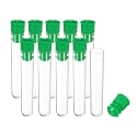 PATIKIL 0.6x2.4" Plastic Sewing Needle Storage Holder Green 10 Pcs