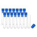 PATIKIL 0.6x2.4" Plastic Sewing Needle Storage Holder, 15 Pack, Blue