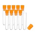 PATIKIL 0.6x2.4" Plastic Sewing Needle Storage Holder Orange 10 Pcs