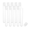 PATIKIL 0.6x4" Plastic Sewing Needle Storage Holder, 10 Pack Portable Embroidery Needle Pin Toothpick Storage Tubes Cases Box for Craft Knitting, White