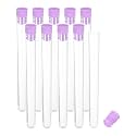 PATIKIL 0.6x6" Plastic Sewing Needle Storage Holder Purple 10 Pcs