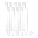 PATIKIL 0.6x6" Plastic Sewing Needle Storage Holder, 10 Pcs Portable Embroidery Needle Pin Toothpick Storage Tubes Case for Craft Knitting, White