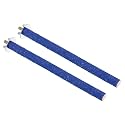 PATIKIL 0.6x7.9 Inch Bird Cage Perch, 2 Pack Parrot Stand Paw Grinding Stick Bird for Parakeet Cockatiel Cage Accessories, Blue