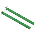 PATIKIL 0.6x7.9 Inch Bird Cage Perch, 2 Pack Parrot Stand Paw Grinding Stick Bird for Parakeet Cockatiel Cage Accessories, Green