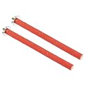 PATIKIL 0.6x7.9 Inch Bird Cage Perch, 2 Pack Parrot Stand Paw Grinding Stick Bird for Parakeet Cockatiel Cage Accessories, Red