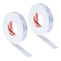 PATIKIL 1-1/5"W x 1/8" T x 16.4Ft EVA Single Sided Foam Tape, 2Pcs Multipurpose Sealing Strip Foam Waterproof Weather Stripping Foam Sealing Foam Strips with Adhesive for Door, White
