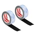 PATIKIL 1-3/4"W x 3/64" T x 16.4Ft EVA Single Sided Foam Tape, 2Pcs Multipurpose Sealing Strip Foam Waterproof Weather Stripping Foam Sealing Foam Strips with Adhesive for Door, Black