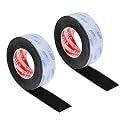 PATIKIL 1-3/4"W x 5/64" T x 16.4Ft EVA Single Sided Foam Tape, 2Pcs Multipurpose Sealing Strip Foam Waterproof Weather Stripping Foam Sealing Foam Strips with Adhesive for Door, Black