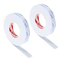 PATIKIL 1" W x 1/8" T x 16.4Ft EVA Single Sided Foam Tape, 2Pcs Multipurpose Sealing Strip Foam Waterproof Weather Stripping Foam Sealing Foam Strips with Adhesive for Door, White