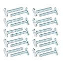 PATIKIL 1/4"-20 T Track Bolts T-Slot Kayak Rail Bolt Accessories 20PCS