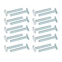 PATIKIL 1/4"-20 t Track Bolts, 20 Pack 2 Inch T-Slot Bolts Kayak Rail Bolt Accessories for Universal t Track Woodworking Jigs and Fixtures, Silver