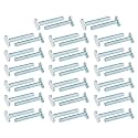 PATIKIL 1/4"-20 t Track Bolts, 40 Pack 1-3/4 Inch T-Slot Bolts Kayak Rail Bolt Accessories for Universal t Track Woodworking Jigs and Fixtures, Silver