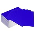 PATIKIL 200 Pack Metal Business Cards Blank, 0.21mm Thick 3.4x2.1 Inch Aluminum Laser Engrave Printable Name Card for Custom DIY, Dark Blue