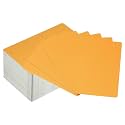 PATIKIL 200 Pack Metal Business Cards Blank, 0.21mm Thick 3.4x2.1 Inch Aluminum Laser Engrave Printable Name Card for Custom DIY, Orange
