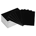 PATIKIL 200 Pack Metal Business Cards Blank, 0.21mm Thick 3.4x2.1 Inch Aluminum Laser Engrave Printable Name Card for Custom DIY, Black