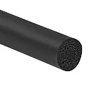 PATIKIL 25/64 Inch x 32.8 Feet Backer Rod, Foam Rope Caulk Crack Joint Filler Roll Seal Weather Strip for Home Construction, Black
