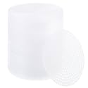 PATIKIL 3" Round Circle Plastic Canvas Mesh Sheets, 100 Pcs Eye Mesh for Embroidery 2mm Holes with Needlepoint Blank for DIY Crafting Wreathing Coasters Card Holder