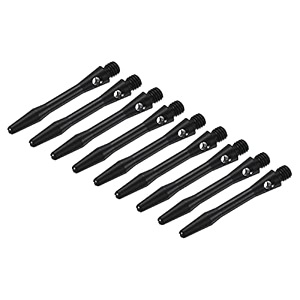 patikil 35mm dart shafts medium 2ba thread aluminum dart stems dart accessories throwing fitting for steel tip - 9 pack black