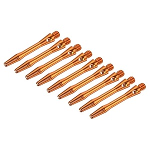 patikil 35mm dart shafts medium 2ba thread aluminum dart stems dart accessories throwing fitting for steel tip - 9 pack orange