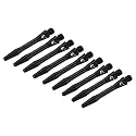 PATIKIL 35mm Dart Shafts, Medium 2BA Thread Aluminum Dart Stems Dart Accessories Throwing Fitting for Steel Tip - 9 Pack (Black)